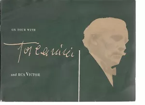 TOSCANINI VINTAGE TOUR PROGRAM-1950'S? - Picture 1 of 4