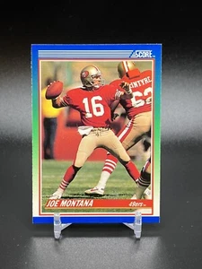 Joe Montana - San Francisco 49ers - 1990 Score Football - Base - #1 - Picture 1 of 2