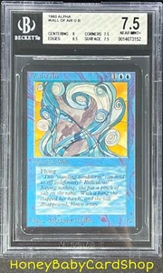 MTG Limited Edition Alpha 1993 Wall of Air BGS 7.5Q++ NM+ Old School 93/94 - Picture 1 of 6