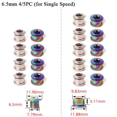 Parafusos de roda dentada para bicicleta de estrada KRSEC MTB único duplo - Imagem 1 de 4