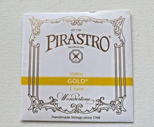 Pirastro Gold Violin E String Wondertone Steel Medium Ball end New - Picture 1 of 2