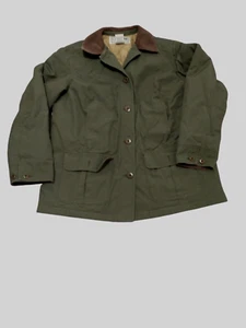 Abrigo Chaqueta De Colección Años 90 LL Bean Envejecido Franela Forrada Lona Tareas Granero Talla Mediana - Imagen 1 de 10