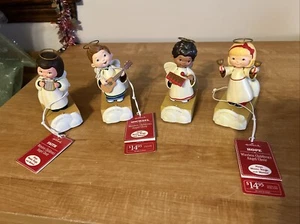READ Complete Set Of 4 Hallmark Children’s Angel Choir Band Tested See Video - Picture 1 of 5