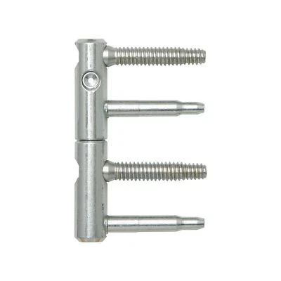 SFS Intec Türband silber Anuba 3-DIM Türscharnier Ø 15 mm Einbohrband Höhe 92 mm