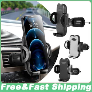 360-degree Car Air Vent Phone Holder Stand Mount For iPhone 14 13 12 Samsung USA - Photo 1 sur 14