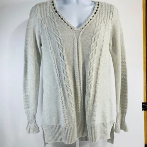 Simply Vera Wang Women's Gray Sweater Shirt Top Size S Long Sleeve - Picture 1 of 6