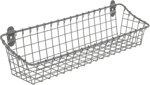 Spectrum Diversified Vintage Cabinet & Wall-Mounted Wall Basket for Storage &... - Picture 1 of 8