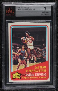 1972-73 Topps Julius Erving #255 BVG 7 Rookie RC HOF