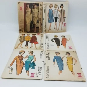Vtg McCall's 1960's Sewing Pattern Lot of 6 Patterns UC FF Dresses Skirts Blouse - Picture 1 of 12