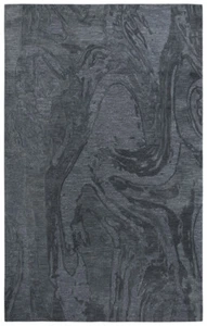 5x8 Rizzy Rugs Gray Wool Waves Smudged Abstract Area Rug FA180B - Aprx 5' x 8' - Picture 1 of 5