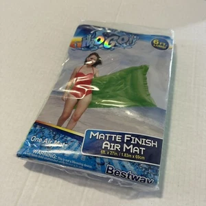 H2O GO Bestway Air Mat Pool Beach Water Float Toy 6 Foot Inflatable New GREEN - Picture 1 of 2
