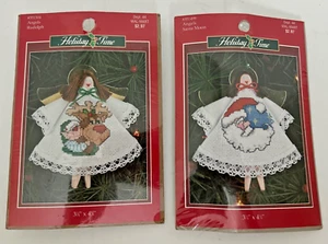 Kits de adornos de pinza de ángel punto de cruz con 2 cuentas Rodolph & Santa Moon NUEVO - Imagen 1 de 6