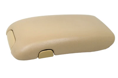 DEFECT 2004-2006 Mercedes C230 Center Console Beige Leather Armrest Top Lid OEM - Image 1 of 4