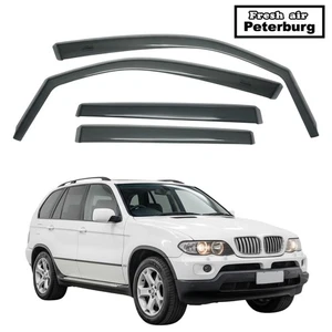 for BMW X5 E53 2000-2007 IN-CHANNEL WIND DEFLECTOR 4PCS - Picture 1 of 8