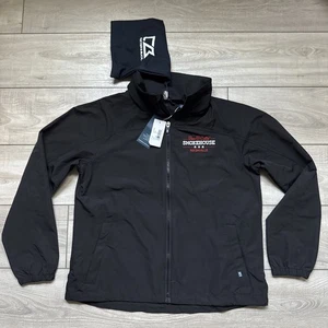 NWT bar-b-cutie Nashville cutter & buck Charter Eco Full Zip Jacket Mens M Black - Picture 1 of 16