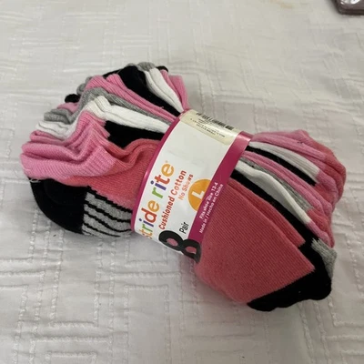 Calcetines Stride Rite Acolchados Algodón No Show Niñas 8 Pares Talla 12-4 L Foto 1 de 4