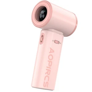 Portable Fan - Pink Mini Turbo Handheld Fans with Digital Display (High Speed... - Picture 1 of 8