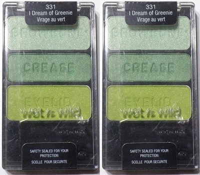 Wet n Wild Color Icon Collection Eyeshadow Trio # 331 I Dream Greenie (Set of 2) - Image 1 of 2