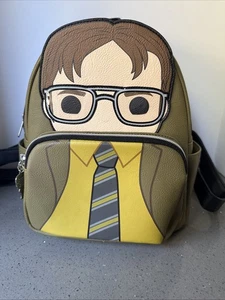 The Office Rainn Wilson Dwight Schrute Pop! by Loungefly Mini Backpack w/Bonus - Picture 1 of 6