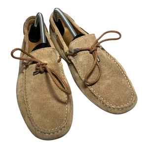 Loake Estilo de Vida Gamuza Cuero Zapatos para Conducir Mocasines Para Hombres Reino Unido Talla 9 EU 43 Beige - Imagen 1 de 13