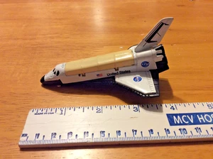 circa 1980's 4" NASA Space shuttle toy - nice but missing front landing gear - Picture 1 of 8