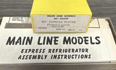 Main Line Models HO Gauge XR-4 50’ Express Reefer Pennsylvania NOS - Image 1 of 3