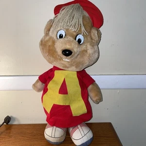 "Figura de peluche parlante Alvin and the Chipmunks 1983 Alvin Pull String 18"" funciona" - Imagen 1 de 10