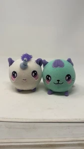 Squeezamals Plush Lot (2) Unicorn & Cat 5" Stuffed Animals 2018 - Picture 1 of 5