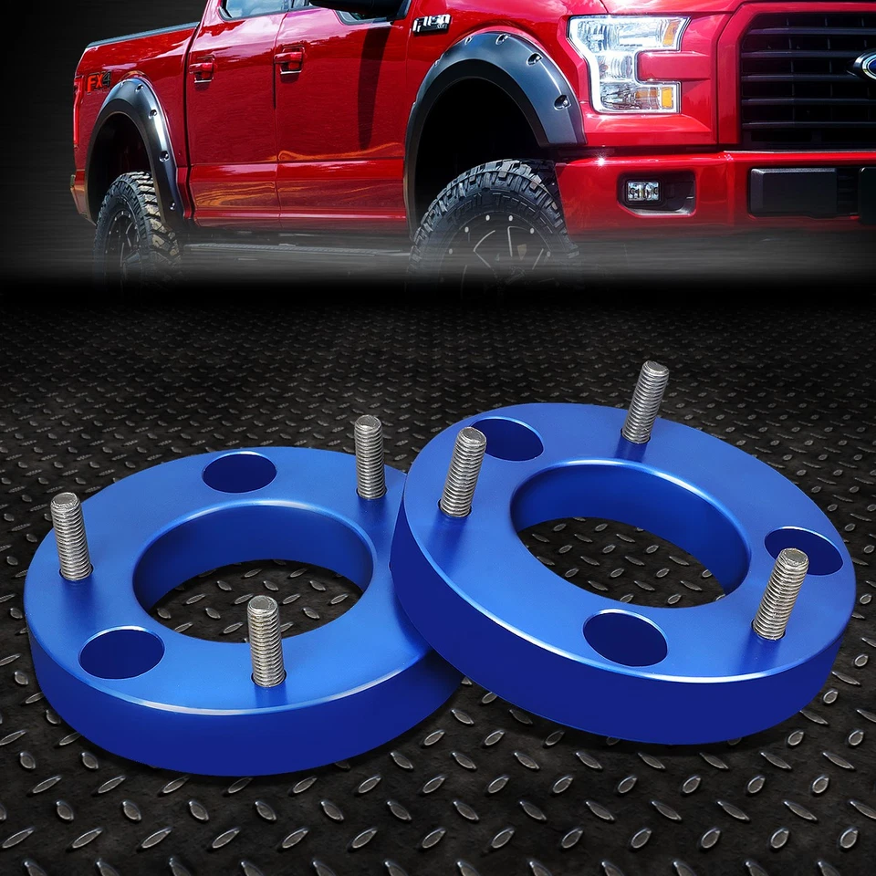 KIT DE ELEVACIÓN NIVELADORA MONTAJE SUPERIOR DELANTERO ESPACIADOR PARA FORD F150 2004-2017 2/4x4 azul 1,5" Foto 1 de 4