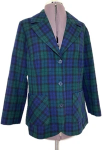 Pendleton karierter Damen-Wollblazer mit Schottenmuster Jacke 18 fällt klein aus Academia adrett - Bild 1 von 16