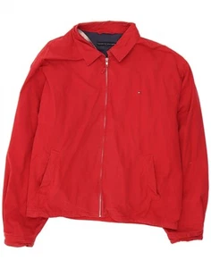 Giacca bomber uomo Tommy Hilfiger UK 42 XL rosso cotone AD18 - Foto 1 di 3