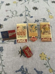 Coca Cola Olympic pin badge set - Picture 1 of 3