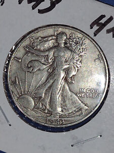 1943 Walking Liberty 90% Silver Half Dollar!!! + 1 Tube of Gold Flake!!!
