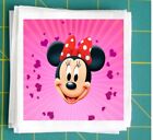 Minnie Mouse Fabric Panel Quilt Block 8x8" for sewing, quilting, crafting