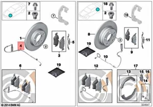 Genuine BMW E46 E85 Z4 OEM Front Brake Pad Sensor 325i 323i 328i 325ci 328ci - Picture 1 of 1