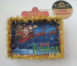 Parchi Disney Topolino Tinsel Buona Novella Stagioni Auguri Decorazione Vacanze - Foto 1 di 2
