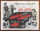 Loaded Pistols GENE AUTRY Original 1948 TITLE LOBBY CARD 🔥 Barbara Britton
