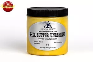 SHEA BUTTER UNREFINED YELLOW ORGANIC by H&B Oils Center PREMIUM GHANA 8 OZ - Picture 1 of 12