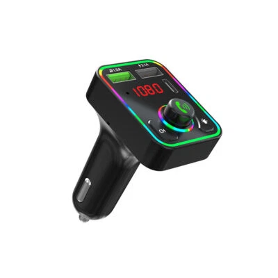 Wireless In-Car Bluetooth FM Transmitter MP3 Radio Adapter Car Kit USB Charger - Image 1 of 4