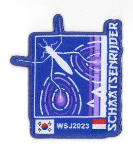 2023 World Scout Jamboree HOLLAND / DUTCH SCOUTS SCHAATSENRIJDERContingent Patch - Bild 1 von 2