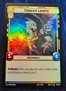 Star Wars Unlimited Spark of Rebellion Syndicate Lackeys FOIL Common Card - Picture 1 of 2