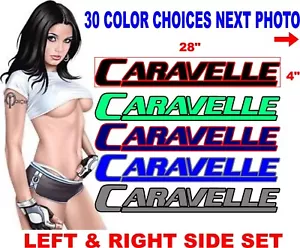 CARAVELLE BOAT DECAL DECALS HULL 30 COLOR CHOICES message me  for other options - Picture 1 of 3