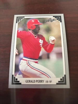 1991 Leaf - #272 Gerald Perry St. Louis Cardinals - Image 1 of 2