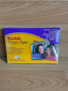Kodak Glossy Picture Paper 40 SHEETS - Photo Size 10x15cm 4x6in 190gsm - Picture 1 of 2