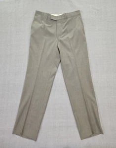 Pantalones Hugo Boss Para Hombre 34x32 Gris 100% Lana Virgen Hechos en EE. UU. Pasolini/Película - Imagen 1 de 24