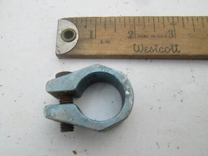 Cycling Vintage Aluminum Seat Post Clamp Light Blue 25.2 mm or Approximately 1" - Picture 1 of 10