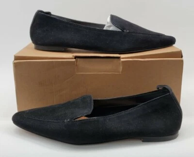 Asos Design Womens Black Wide Fit Miley Suede Loafers Size UK 5  - Image 1 of 4