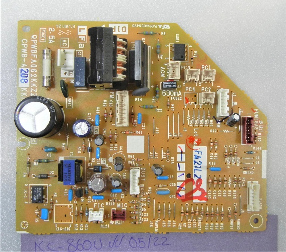 Placa principal purificador de aire y humidificador Sharp KC850U Plasmacluster solo probado Foto 1 de 4