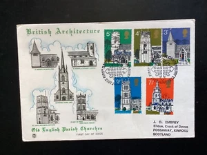 GB 1972 Churches FDC, Stuart Brand, Canterbury special FDI pmk (GB2254) - Picture 1 of 2