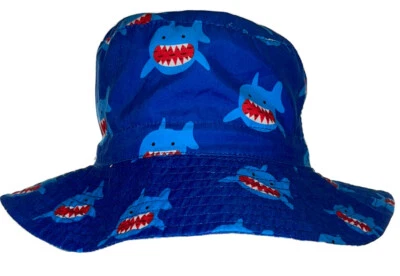 Sombrero para sol estilo safari infantil tiburones azules talla 54 cm Foto 1 de 2